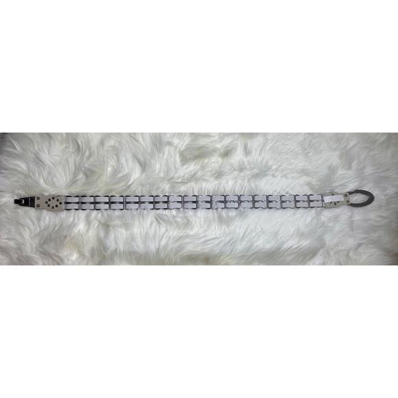 NWOT: Stretch Rhinestone Silver Belt - Picture 6 of 7